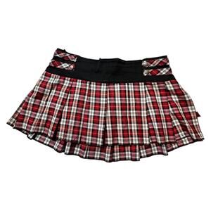 Y2K Tripp NYC Womens Plaid Gothic Skirt Womens Size LARGE